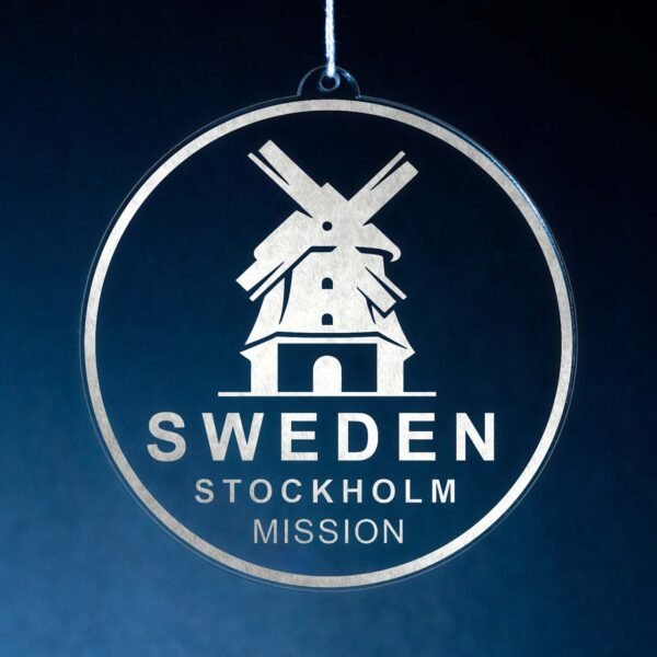 LDS Sweden Stockholm Mission Christmas Ornament