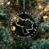 LDS Venezuela Maracaibo Mission Christmas Ornament hanging on a Tree