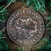 LDS Venezuela Valencia Mission Christmas Ornament surrounded by a Simple Reef