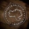 LDS Venezuela Valencia Mission Christmas Ornament laying on a Wooden Background