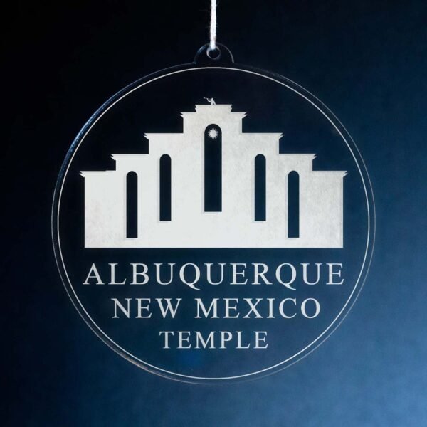 LDS Albuquerque New Mexico Temple Christmas Ornament