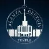 LDS Atlanta Georgia Temple Christmas Ornament