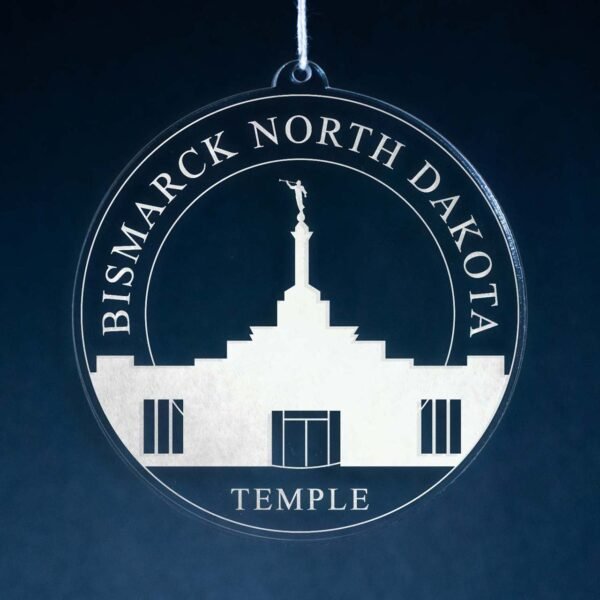 LDS Bismarck North Dakota Temple Christmas Ornament