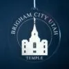 LDS Brigham City Utah Temple Christmas Ornament