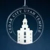 LDS Cedar City Utah Temple Christmas Ornament