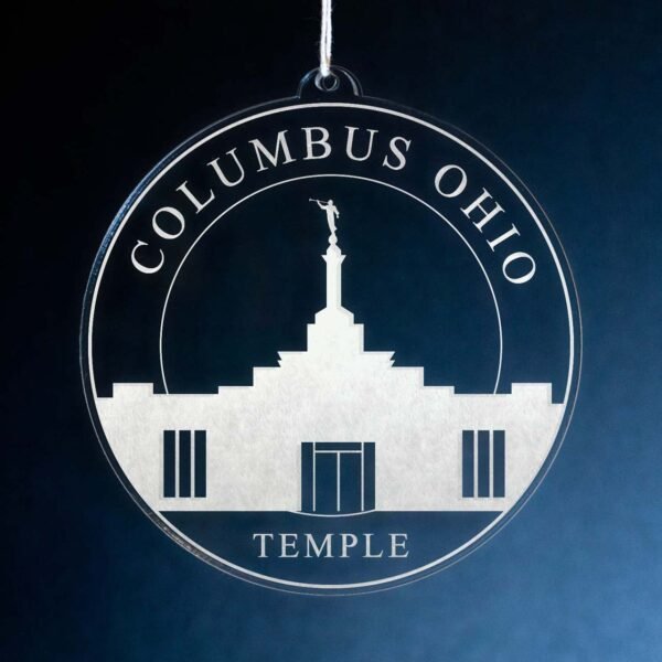LDS Columbus Ohio Temple Christmas Ornament