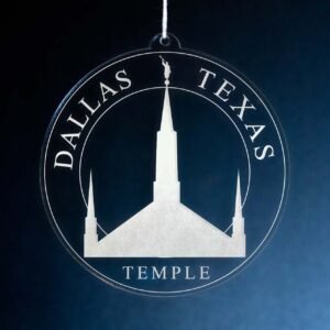 LDS Dallas Texas Temple Christmas Ornament