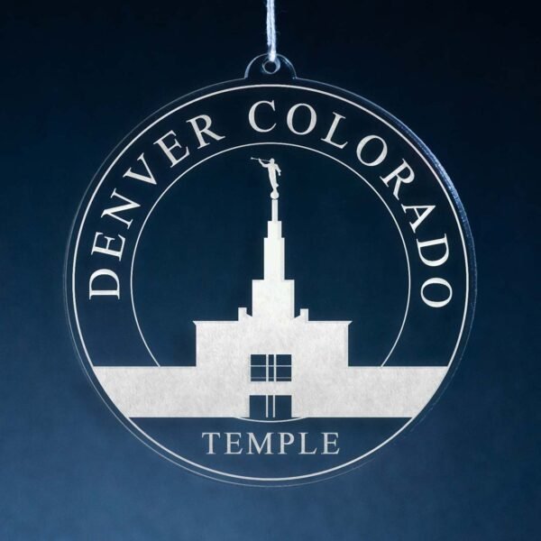 LDS Denver Colorado Temple Christmas Ornament