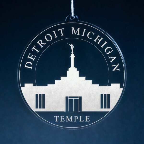 LDS Detroit Michigan Temple Christmas Ornament