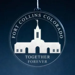LDS Fort Collins Colorado Temple Christmas Ornament