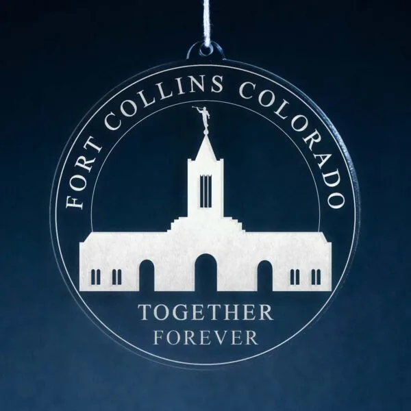 LDS Fort Collins Colorado Temple Christmas Ornament