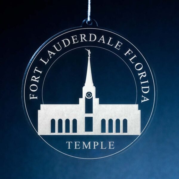 LDS Fort Lauderdale Florida Temple Christmas Ornament