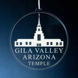 LDS Gila Valley Arizona Temple Christmas Ornament