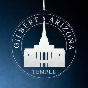 LDS Gilbert Arizona Temple Christmas Ornament