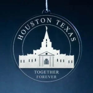 LDS Houston Texas Temple Christmas Ornament