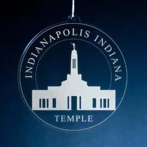 LDS Indianapolis Indiana Temple Christmas Ornament