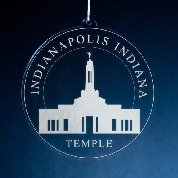 LDS Indianapolis Indiana Temple Christmas Ornament