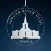 LDS Jordan River Utah Temple Christmas Ornament