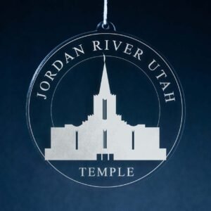 LDS Jordan River Utah Temple Christmas Ornament