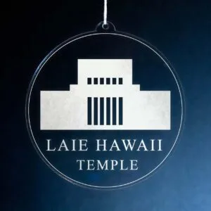 LDS Laie Hawaii Temple Christmas Ornament