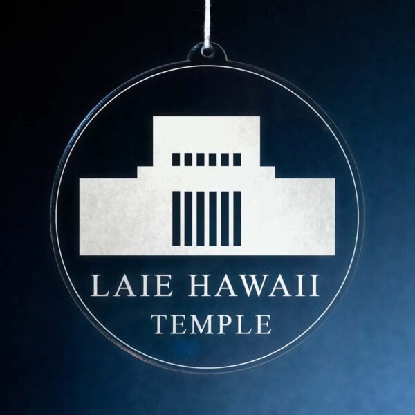 LDS Laie Hawaii Temple Christmas Ornament