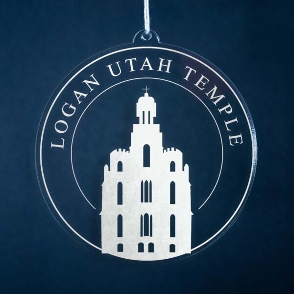LDS Logan Utah Temple Christmas Ornament