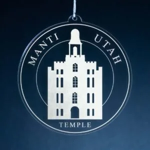 LDS Manti Utah Temple Christmas Ornament