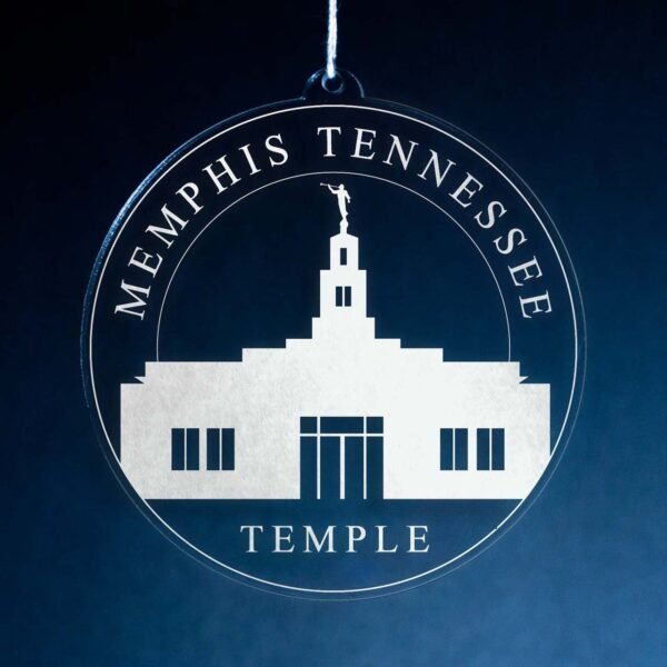 LDS Memphis Tennessee Temple Christmas Ornament