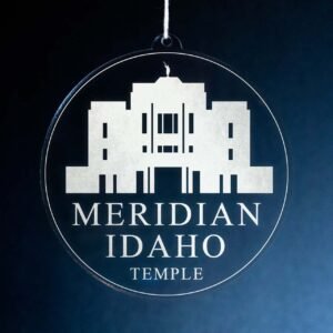 LDS Meridian Idaho Temple Christmas Ornament