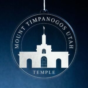 LDS Mount Timpanogos Utah Temple Christmas Ornament