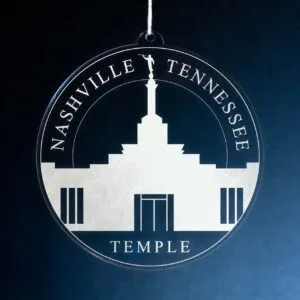 LDS Nashville Tennessee Temple Christmas Ornament