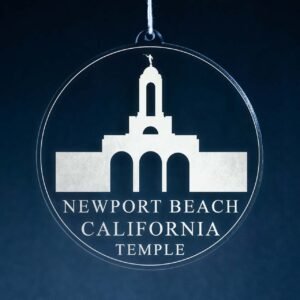 LDS Newport Beach California Temple Christmas Ornament