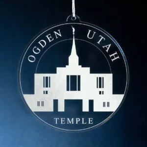 LDS Ogden Utah Temple Christmas Ornament