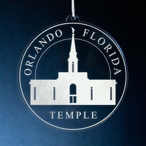 LDS Orlando Florida Temple Christmas Ornament