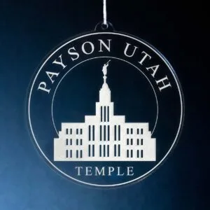 LDS Payson Utah Temple Christmas Ornament