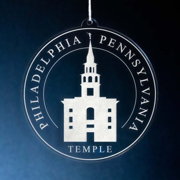 LDS Philadelphia Pennsylvania Temple Christmas Ornament
