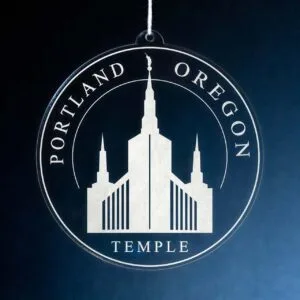 LDS Portland Oregon Temple Christmas Ornament