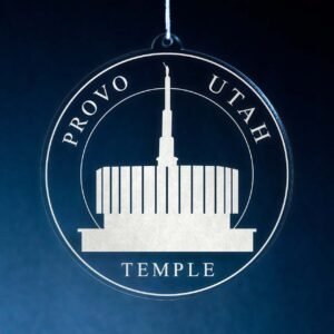 LDS Provo Utah Temple Christmas Ornament