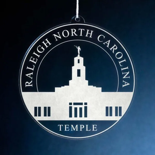 LDS Raleigh North Carolina Temple Christmas Ornament