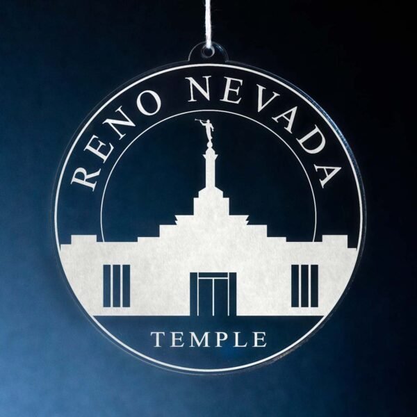 LDS Reno Nevada Temple Christmas Ornament