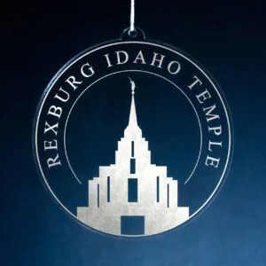 LDS Rexburg Idaho Temple Christmas Ornament