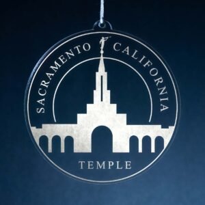LDS Sacramento California Temple Christmas Ornament