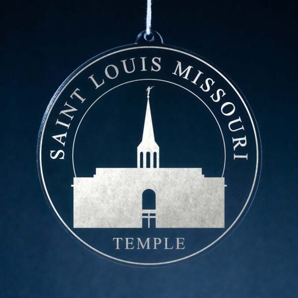 LDS Saint Louis Missouri Temple Christmas Ornament