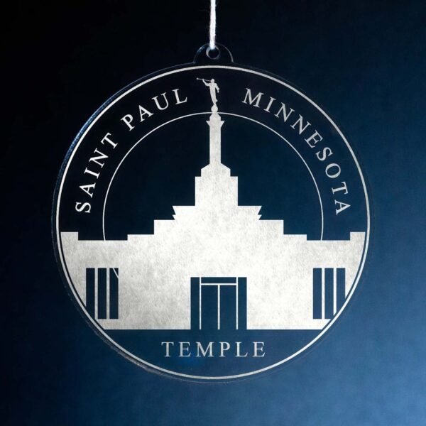 LDS Saint Paul Minnesota Temple Christmas Ornament