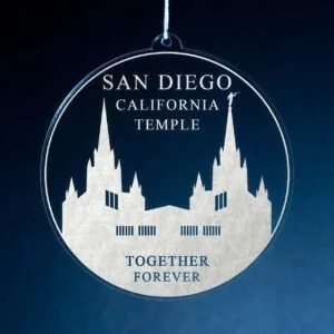LDS San Diego California Temple Christmas Ornament