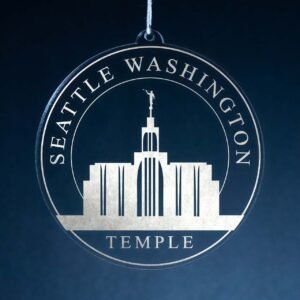 LDS Seattle Washington Temple Christmas Ornament
