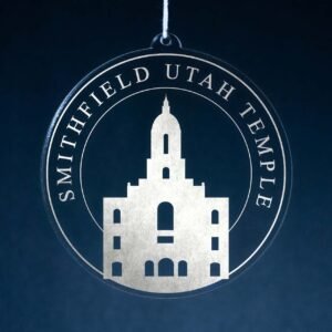 LDS Smithfield Utah Temple Christmas Ornament