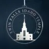 LDS Twin Falls Idaho Temple Christmas Ornament