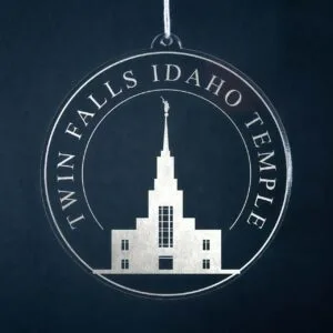 LDS Twin Falls Idaho Temple Christmas Ornament