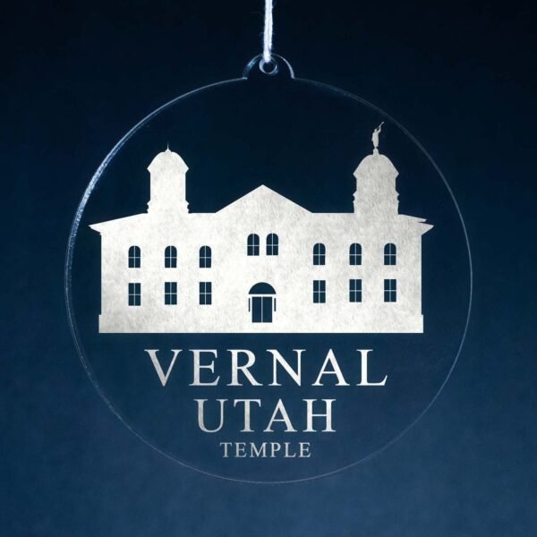 LDS Vernal Utah Temple Christmas Ornament